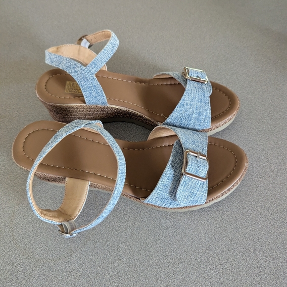 Women's plaforms heels color blue size 38 - Picture 4 of 12